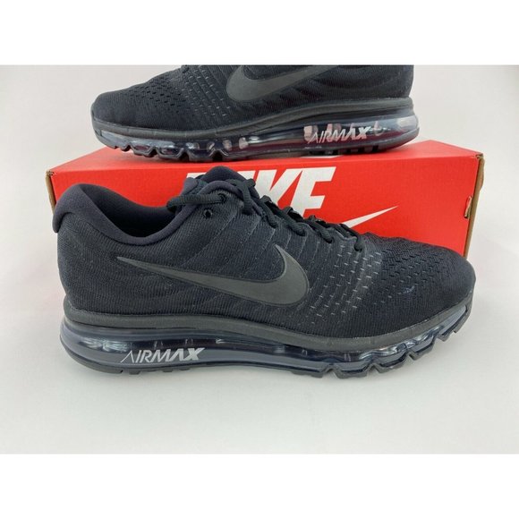 Nike Air Max 2017 Triple Black Men's Size 11-13 Sneakers Shoes - Picture 4 of 12
